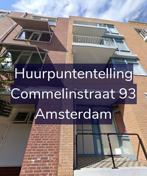 Foto gevel Huurpuntentelling voor Commelinstraat 93, Amsterdam