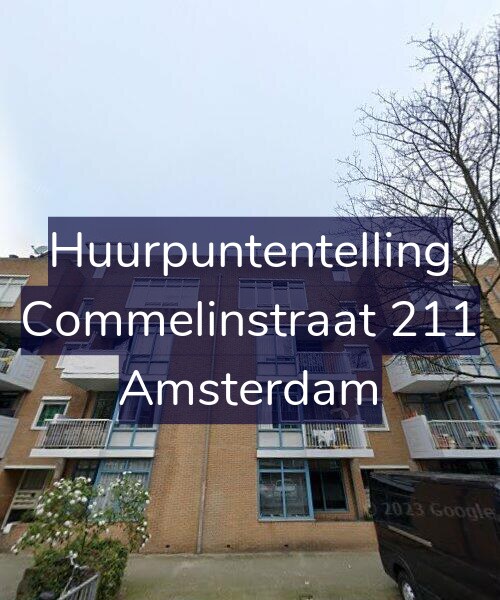 Foto gevel Huurpuntentelling voor Commelinstraat 211, Amsterdam