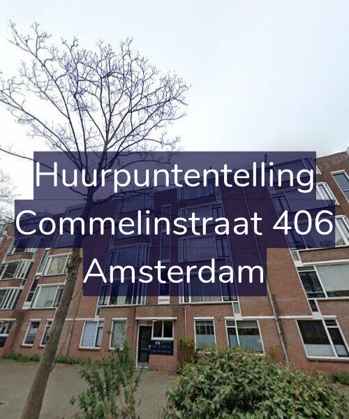 Foto gevel Huurpuntentelling voor Commelinstraat 406, Amsterdam