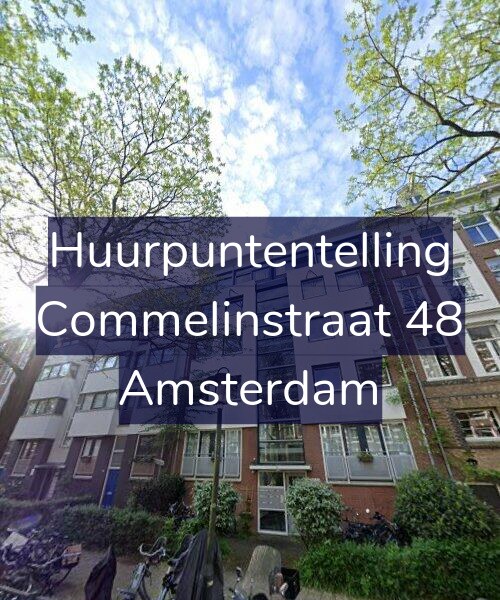 Foto gevel Huurpuntentelling voor Commelinstraat 48, Amsterdam