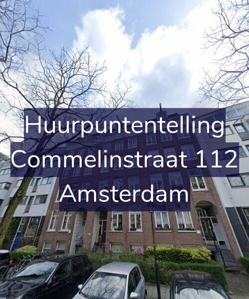 Foto gevel Huurpuntentelling voor Commelinstraat 112, Amsterdam