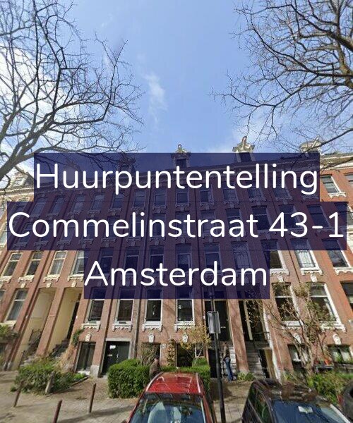 Foto gevel Huurpuntentelling voor Commelinstraat 43-1, Amsterdam