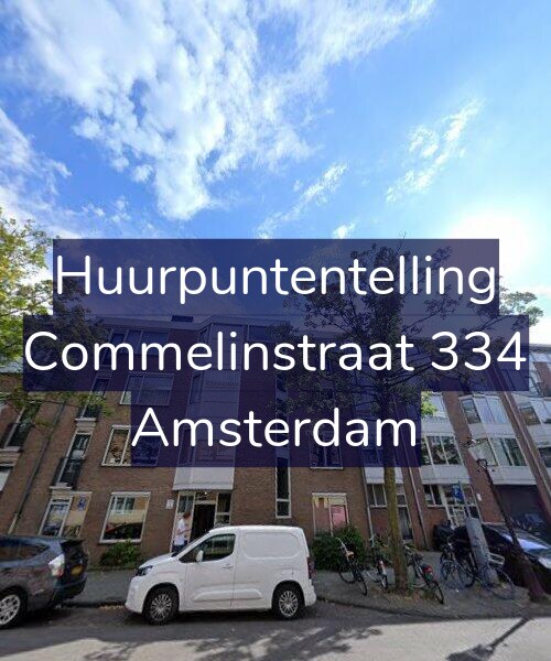 Foto gevel Huurpuntentelling voor Commelinstraat 334, Amsterdam
