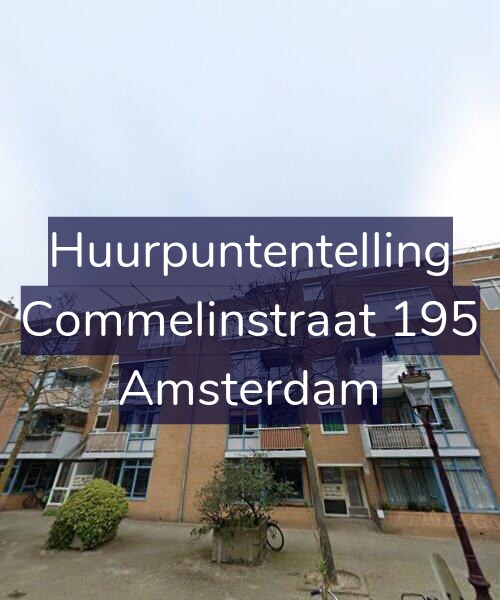 Foto gevel Huurpuntentelling voor Commelinstraat 195, Amsterdam