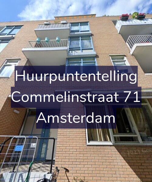 Foto gevel Huurpuntentelling voor Commelinstraat 71, Amsterdam