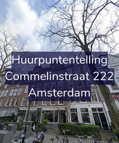 Foto gevel Huurpuntentelling voor Commelinstraat 222, Amsterdam
