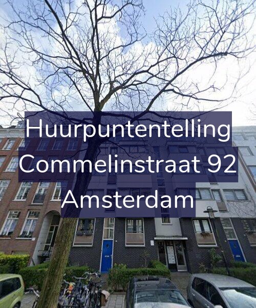 Foto gevel Huurpuntentelling voor Commelinstraat 92, Amsterdam