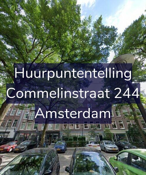 Foto gevel Huurpuntentelling voor Commelinstraat 244, Amsterdam