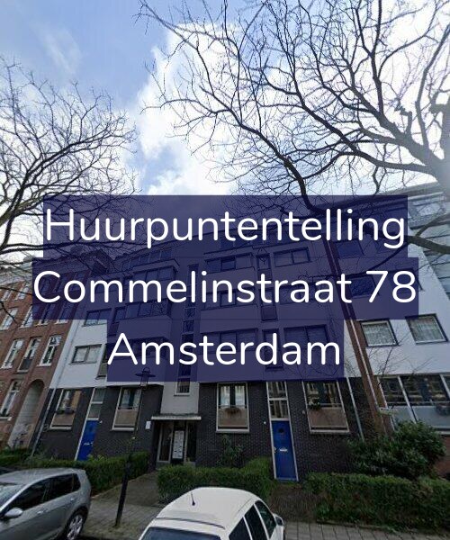 Foto gevel Huurpuntentelling voor Commelinstraat 78, Amsterdam