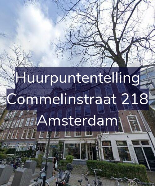 Foto gevel Huurpuntentelling voor Commelinstraat 218, Amsterdam