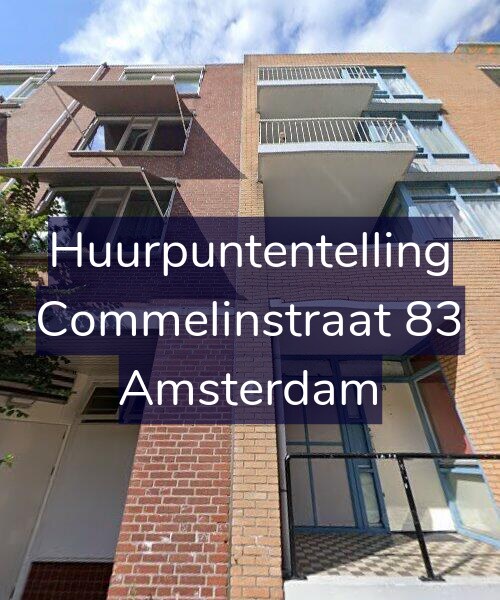 Foto gevel Huurpuntentelling voor Commelinstraat 83, Amsterdam
