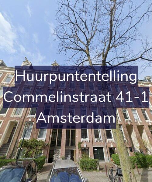 Foto gevel Huurpuntentelling voor Commelinstraat 41-1, Amsterdam