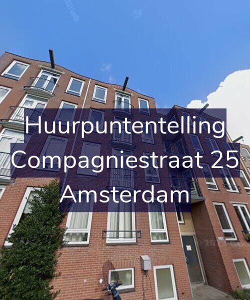 Foto gevel Huurpuntentelling voor Compagniestraat 25, Amsterdam