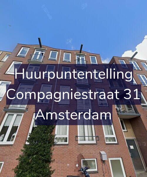 Foto gevel Huurpuntentelling voor Compagniestraat 31, Amsterdam