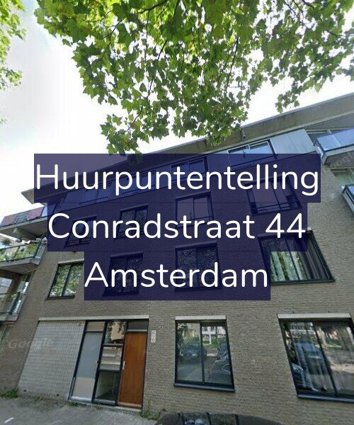 Foto gevel Huurpuntentelling voor Conradstraat 44, Amsterdam