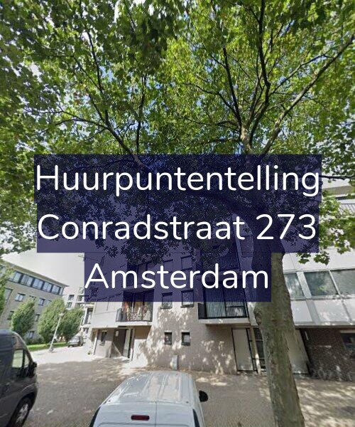 Foto gevel Huurpuntentelling voor Conradstraat 273, Amsterdam
