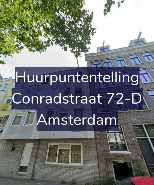 Foto gevel Huurpuntentelling voor Conradstraat 72-D, Amsterdam