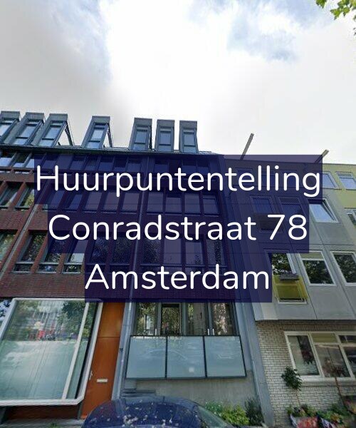 Foto gevel Huurpuntentelling voor Conradstraat 78, Amsterdam