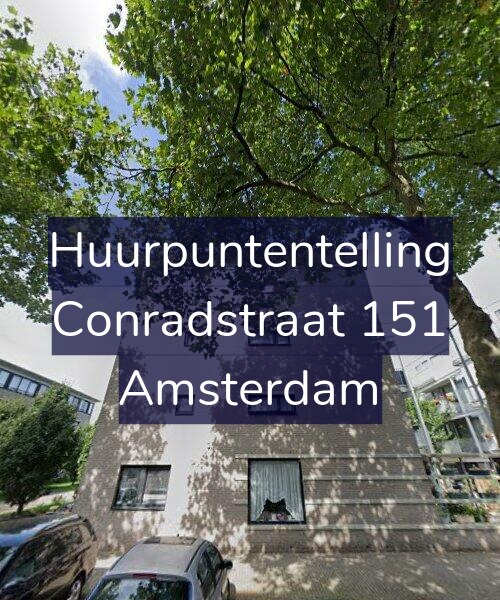 Foto gevel Huurpuntentelling voor Conradstraat 151, Amsterdam
