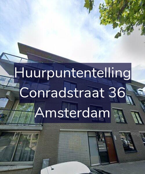 Foto gevel Huurpuntentelling voor Conradstraat 36, Amsterdam