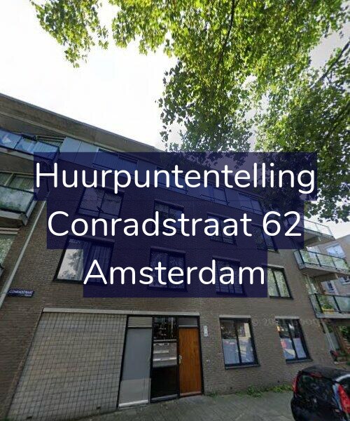 Foto gevel Huurpuntentelling voor Conradstraat 62, Amsterdam