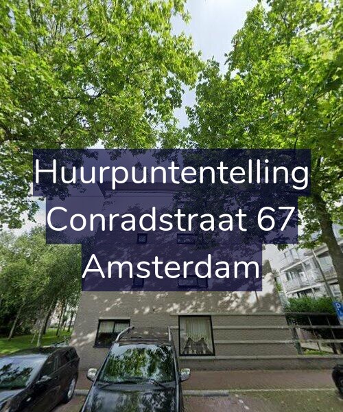 Foto gevel Huurpuntentelling voor Conradstraat 67, Amsterdam
