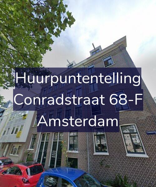 Foto gevel Huurpuntentelling voor Conradstraat 68-F, Amsterdam