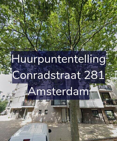 Foto gevel Huurpuntentelling voor Conradstraat 281, Amsterdam