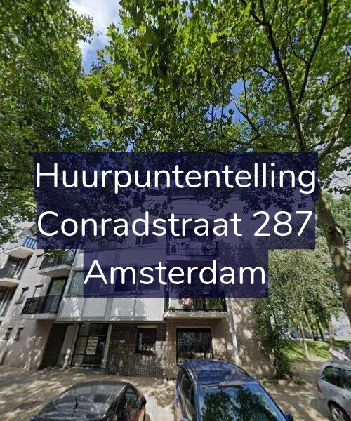 Foto gevel Huurpuntentelling voor Conradstraat 287, Amsterdam