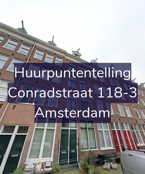 Foto gevel Huurpuntentelling voor Conradstraat 118-3, Amsterdam