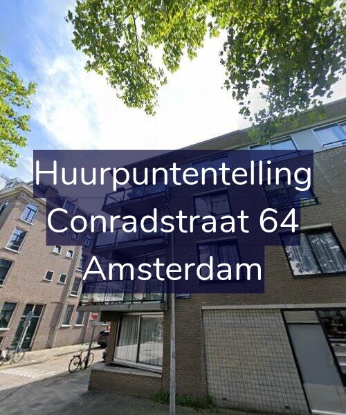 Foto gevel Huurpuntentelling voor Conradstraat 64, Amsterdam