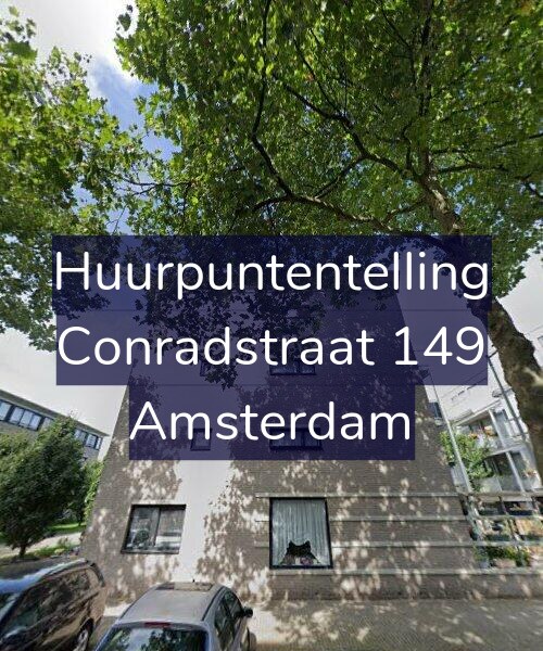 Foto gevel Huurpuntentelling voor Conradstraat 149, Amsterdam
