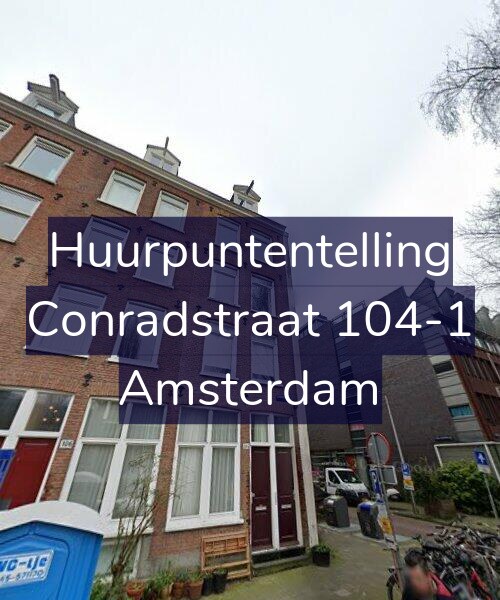 Foto gevel Huurpuntentelling voor Conradstraat 104-1, Amsterdam