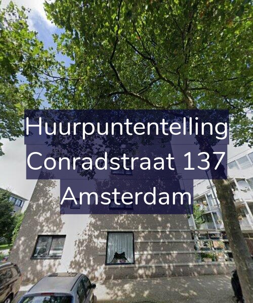 Foto gevel Huurpuntentelling voor Conradstraat 137, Amsterdam