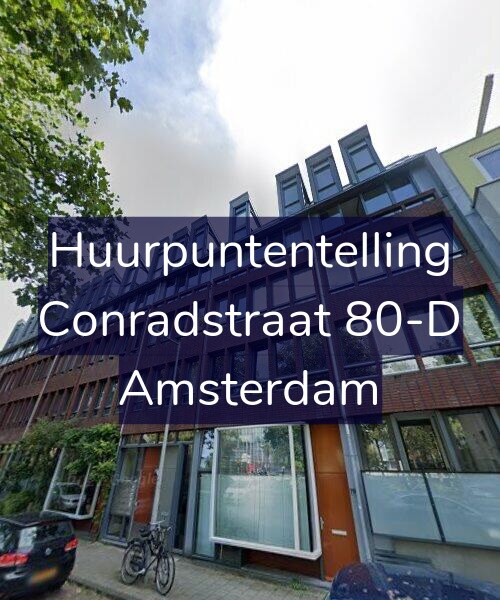Foto gevel Huurpuntentelling voor Conradstraat 80-D, Amsterdam