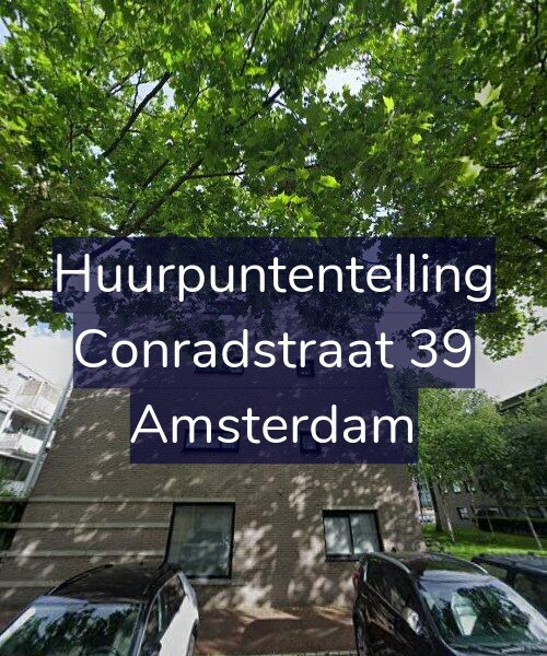 Foto gevel Huurpuntentelling voor Conradstraat 39, Amsterdam