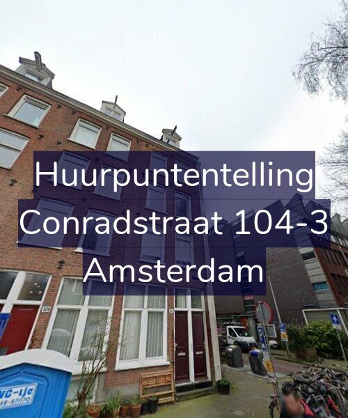 Foto gevel Huurpuntentelling voor Conradstraat 104-3, Amsterdam