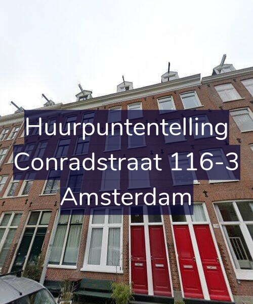 Foto gevel Huurpuntentelling voor Conradstraat 116-3, Amsterdam