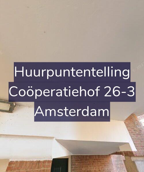 Foto gevel Huurpuntentelling voor Coöperatiehof 26-3, Amsterdam