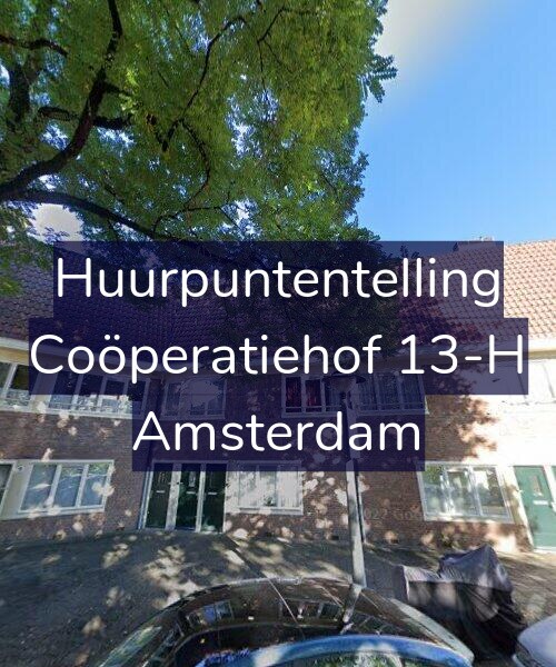 Foto gevel Huurpuntentelling voor Coöperatiehof 13-H, Amsterdam