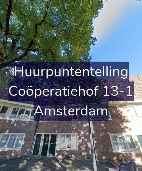 Foto gevel Huurpuntentelling voor Coöperatiehof 13-1, Amsterdam