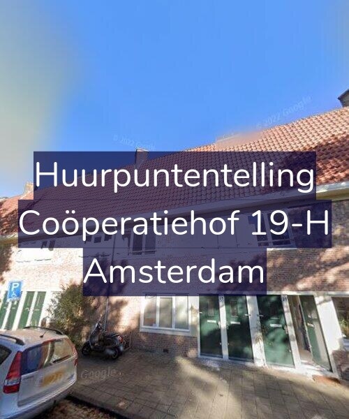 Foto gevel Huurpuntentelling voor Coöperatiehof 19-H, Amsterdam