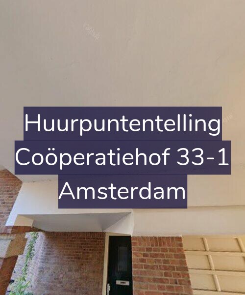 Foto gevel Huurpuntentelling voor Coöperatiehof 33-1, Amsterdam