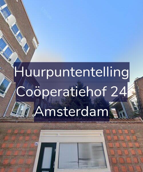 Foto gevel Huurpuntentelling voor Coöperatiehof 24, Amsterdam