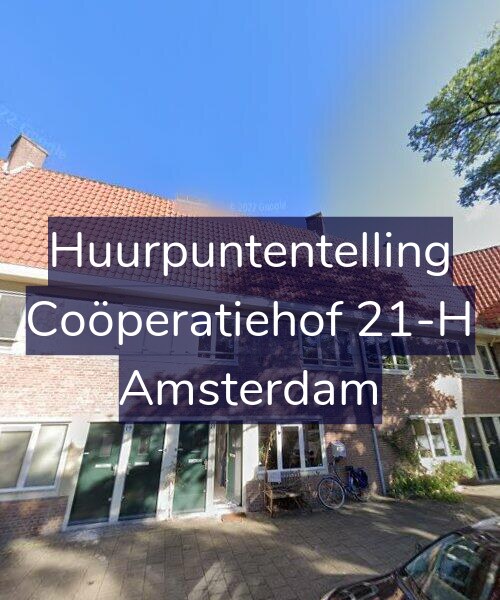 Foto gevel Huurpuntentelling voor Coöperatiehof 21-H, Amsterdam