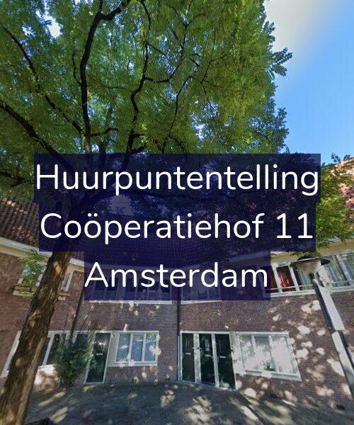 Foto gevel Huurpuntentelling voor Coöperatiehof 11, Amsterdam