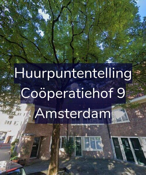 Foto gevel Huurpuntentelling voor Coöperatiehof 9, Amsterdam