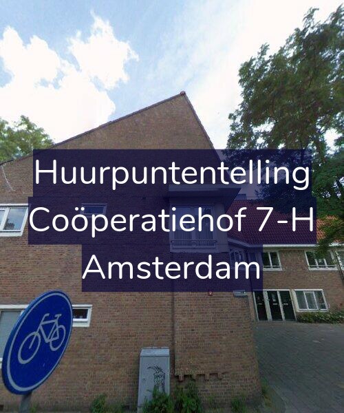 Foto gevel Huurpuntentelling voor Coöperatiehof 7-H, Amsterdam