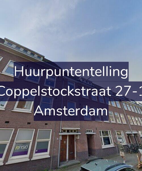 Foto gevel Huurpuntentelling voor Coppelstockstraat 27-1, Amsterdam