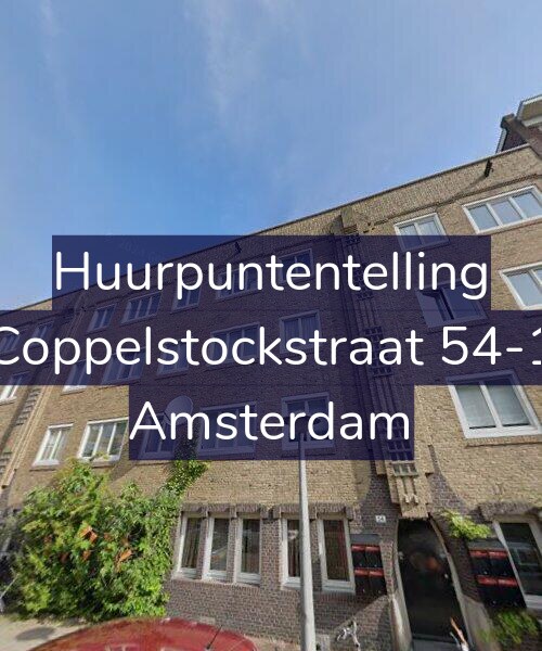 Foto gevel Huurpuntentelling voor Coppelstockstraat 54-1, Amsterdam